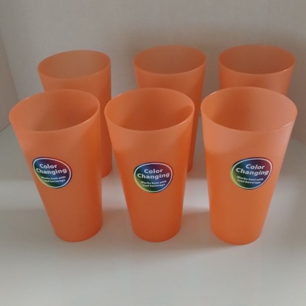 Color Changing 37oz. Tumblers Set of 6 nwot